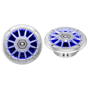 Boss Audio 6.5" MRGB65S Speakers w-RGB Lighting - Silver - 200W