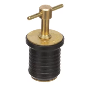 Attwood T-Handle Brass Drain Plug - 1" Diameter