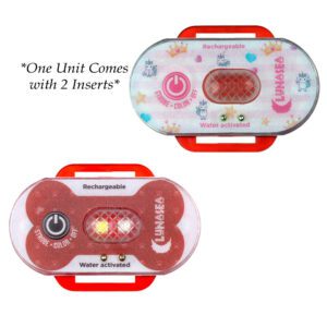 Lunasea Child-Pet Safety Water Activated Strobe Light - Red Case, Blue Attention Light