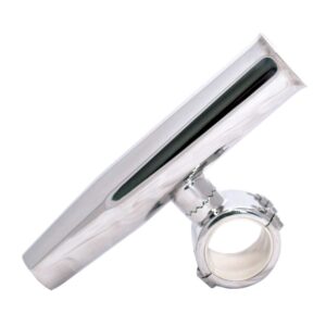 Tigress 1-1-4" Polished SS Adjustable Clamp-On Rod Holder