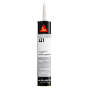 Sika Sikaflex 221 Multi-Purpose Polyurethane Sealant-Adhesive - 10.3oz(300ml) Cartridge - Aluminum Gray