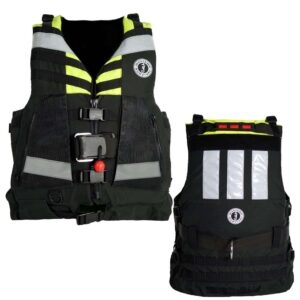 Mustang Swift Water Rescue Vest - Fluorescent Yellow-Green-Black - Universal