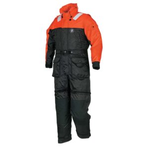 Mustang Deluxe Anti-Exposure Coverall & Work Suit - Orange-Black - XL