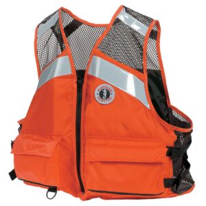 Mustang Industrial Mesh Vest - Orange - 4XL-5XL