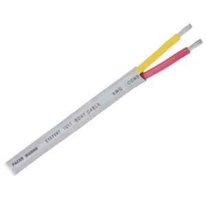 Pacer 12-2 AWG Round Safety Duplex Cable - Red-Yellow - 100'