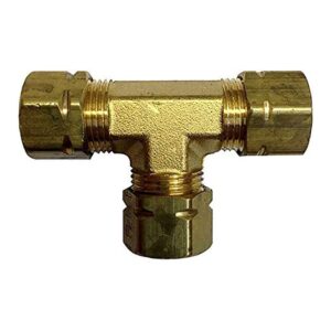 Uflex Union T-Fitting f-3-8" Tube Compression Hose Fittings