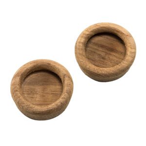 Whitecap Teak Round Drawer Pull - 1-3-8" Round - 2 Pack