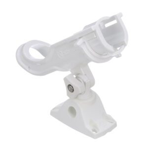 Attwood Heavy-Duty Adjustable Rod Holder w-Combo Mount - White
