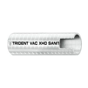 Trident Marine 1-1-2" VAC XHD Sanitation Hose - Hard PVC Helix - White - Sold by the Foot