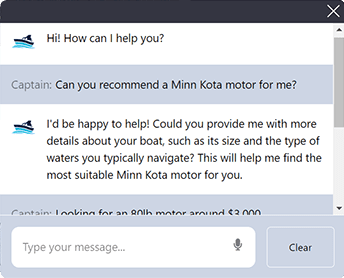 chatbot Shop Fast Boat Parts Online