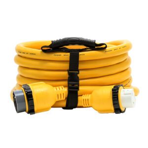 Camco 50 Amp Power Grip Marine Extension Cord - 25' M-Locking-F-Locking Adapter