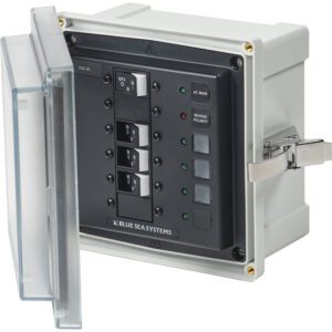 Blue Sea 3130 - SMS Panel Enclosure w-Main & 3 Branch (15A) - 120V AC