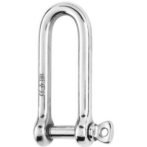 Wichard HR Long D Shackle - 10mm Diameter - 25-64"
