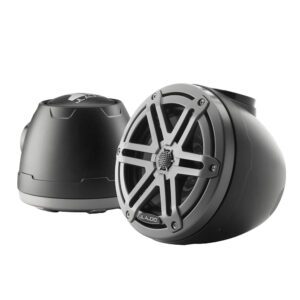 JL Audio M3 VeX Series 6.5" Enclosed Coaxial Speakers w-Grey Sports Grilles - M3-650VEX-Mb-S-Gm