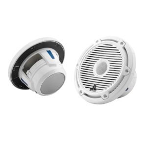 JL Audio M6 Series 6.5" Marine Coaxial Speakers w-Gloss White Classic Grille - M6-650X-C-3Gw