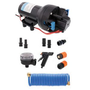 Jabsco HotShot HD5 Heavy Duty Washdown Pump Kit w-25' HoseCoil - 12V - 5GPM - 70PSI