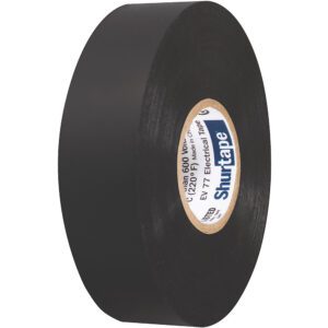 Shurtape EV 077B Professional Grade Black Electrical Tape f-Insulating & Splicing - 3-4" x 66' - 10-Pack