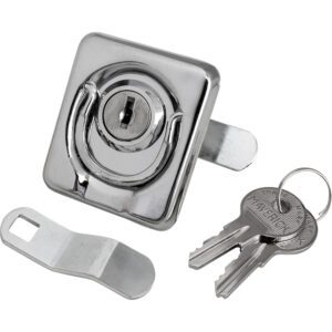 Sea-Dog Surface Mount Locking Ring Pull - Stamped 304 Stainless Steel-Die Cast Zinc Lock