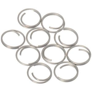 Barton Stainless Steel Large Split Rings - 14mm - 10-Pack