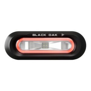 Black Oak Low Pro Flush - Black Housing - Red LED