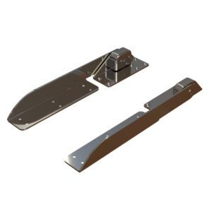 TACO Command Ratchet Hinge - 18-1-2" - 316 Stainless Steel Polished w-Hard Stop
