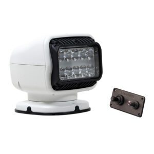 Golight GT Series LED Hybrid Light Permanent Mount w-Hardwired Dash Mount Remote - 12V - White