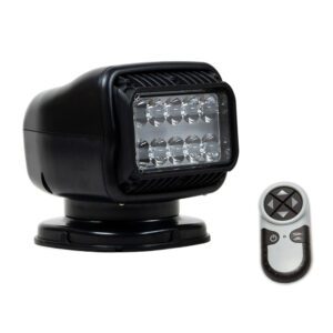 Golight GT Series LED Hybrid Light Permanent Mount w-Hardwired Dash Mount Remote - 12V - Black