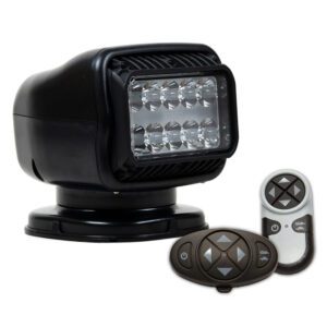 Golight GT Series LED Hybrid Light Permanent Mount w-Handheld & Wireless Dash Mount Remotes - 12V - Black