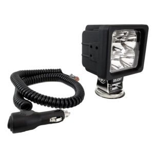 Golight GXL LED Work Light Series Portable Spot Light Magnetic Mount w-No Remote - 12V - Black